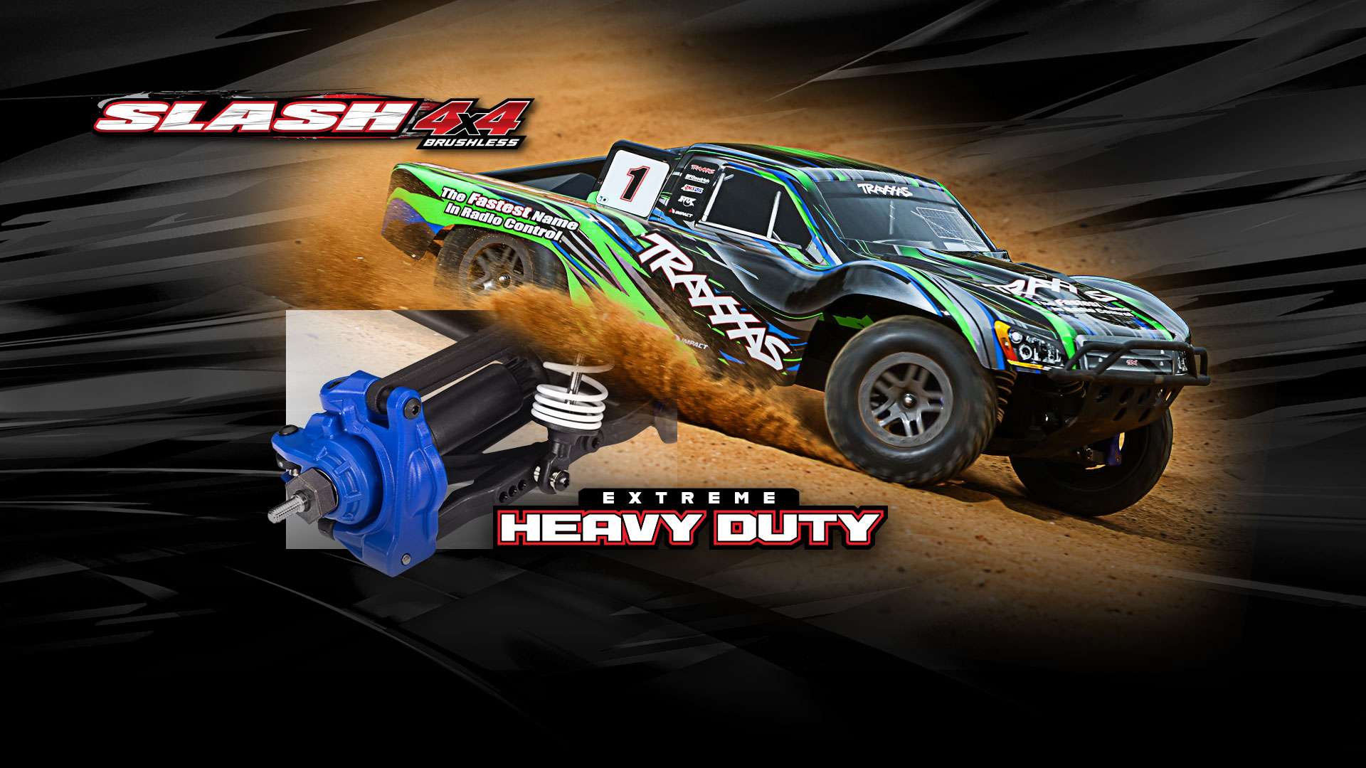 Automodel Traxxas Slash 4x4 BL-2S Brushless Short Course 1/10 RTR - Verde